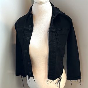 L’AGENCE black jean jacket NWT size XS